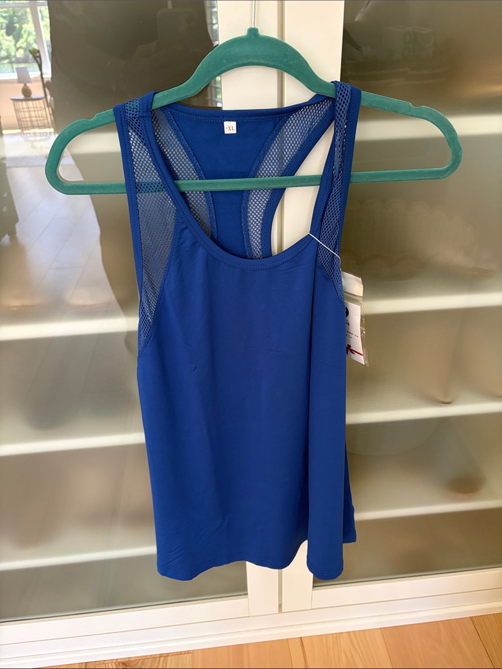 Active USA Royal Blue Mesh Racerback Tank